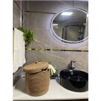 Jüt Kapaklı Çamaşır ve Banyo Sepeti Seti 30 x 30 , Oyuncak Sepeti , Mutfak Sepeti Hasır - Acorn