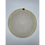 Jüt Kumaş Yaldızlı Supla Ekru Gold 32 cm - Ekru - Gold - 32 x 32 cm