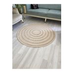 JÜTEX HOME Mola Serisi jüt,Hasır görünümlü,Desenli Moderin El Örgüsü,Halı,Kilim krem rengi