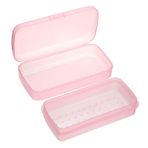 JUXYES Nail Art Aksesuarları Araçları için Plastik Sterilizasyon Tepsisi, Taşınabilir Nail Art Aracı Süzgeçli Sterilizatör Tepsisi, Cımbız için Tamamen Şeffaf Saklama Kutusu Düzenleyici, Manikür
