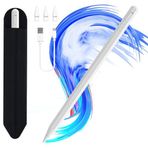 JvKzaen iPad 10. ve 9. Nesil için Stylus Kalem, 14Mins Daha Hızlı Şarj, Kalem Tutucu, Palm Reddetme, Eğim Hassasiyeti, (2018-2023) iPad 6-10th Gen, iPad Air 3-5, iPad Mini 5/6, iPad Pro 11"/12.9"