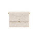 Jw Pei Mini Flap Crossbody Vegan Deri Kadın Omuz Çantası - Krem