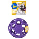 JW Pet Hol-ee Roller Köpek Oyuncak Bulmaca Topu, Doğal Kauçuk, Orta (10,5 cm Çap), Renkler Değişebilir
