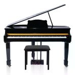 Jwin Sapphire Sdp-700 Çekiç Aksiyonlu 88 Tuşlu Kuyruklu Dijital Piyano + Tabure - Siyah