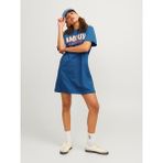Jxchrıstıne Loose Ss Tee Dress Jrs Lb Elbise - Mavi - XS