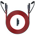 JXMXRPV SAE Uzatma Kablosu 10AWG 10FT, SAE - SAE Uzatma Kablosu Hızlı Bağlantı Kesme Konektörü SAE Polarite Ters Adaptör Trolling Motor Otomotiv RV Pil Motosiklet Arabalar Traktör