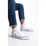 Jy0423 Axe Bağcıklı Keten Kumaş Erkek Günlük Sneaker Ayakkabı Kbt - Beyaz