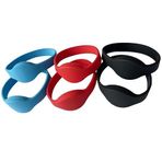 JYJRFID 13,56 MHz klasik 1K RFID silikon bileklik, su geçirmez NFC bileklik, (Mix 6)