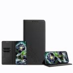 JZ Honor 70 Pro 5G için Şakayık Kabartmalı Cüzdan Kılıf, Deri Cüzdan Kapaklı Kapak ➤ RFID Engelleme➤ Kickstand & Kart Yuvaları Kadınlar Kızlar için Koruyucu Folyo Kabuk - Siyah