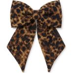 Jz Moda Klasik Leopar Desenli Şifon Fiyonk Otomatik Toka - Kahve - Siyah - Standart