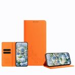 JZ Xiaomi 13T Pro / 13T 5G / RedMi K60 Ultra için Şakayık Kabartmalı Cüzdan Kılıf, Deri Cüzdan Kapaklı Kılıf ➤ RFID Engelleme-Kickstand✪Kart Yuvaları※ Kadınlar Kız Çocuklar için Koruyucu Folyo Kabuk