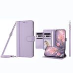 JZ Xiaomi CIVI 1S için 9 Kart Yuvalı ve Fotoğraf Pencereli Cüzdan Kılıf, Birinci Sınıf Deri Kapaklı Kılıf, Kickstand Çapraz Askılı Telefon Cüzdanı ve Ayarlanabilir Kordon ve Bileklik - Mor