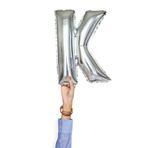 K Harf Gümüş 40 cm Folyo Balon