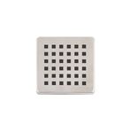 k karaaliler 2 Adet Paslanmaz Çelik Kare Delikli Banyo Yer Süzgeç Izgarası Üst Kapak Gider Kapağı 9.5x9.5 Cm