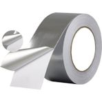 k karaaliler Yapışkanlı Yanmaz Alüminyum Folyo Bant 48mm X 20 Metre (aspiratör Esnek Flex Borusu-soba Borusu )