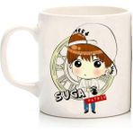 K-Pop - Bts Suga Iki Tarafı Baskılı Kupa Bardak