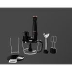 K Resital El Blender Seti, 1500W, Dayanıklı Çelik, Şık Siyah Tasarım - Ahşap