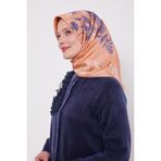 K.Somon Soyut Gül Desen Twill İpek Eşarp