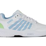 K-Swiss Kadın Court Express 2 Tenis Ayakkabısı, Beyaz/Hollanda Kanalı/Cennet Yeşili, 39 EU