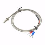 K-Type Thermocouple 1 Metre Sıcaklık Isı Sensörü 0-800C 6mm Dişli