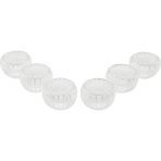 K-yonlineticaret 6 Pcs Çizgili Cam Çift Cidarlı Lokumluk - Sosluk 50 ml (5501)