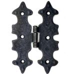 K-Yonlineticaret Antika Tarz Dekoratif Pirinç Lale Menteşe - 104X77 Mm, Oksit - M/M
