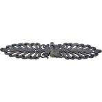 K-Yonlineticaret Antika Tarz Dekoratif Pirinç Yaprak Desenli Menteşe - 55X265 Mm, Oksit - M/M