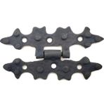 K-Yonlineticaret Antika Tarz Dekoratif Pirinç Yıldız Menteşe - 84X44 Mm, Oksit - M/M