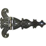 K-Yonlineticaret Dekoratif, Sac Tek Kuyruklu Menteşe - 69X102 Mm, Büyük, Antik, 100 Adet - M/M