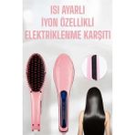 K-Yonlineticaret Fön Etkili Saç Düzleştirici Tarak Yıpranma Karşıtı Döner Kablo Isı Ayarlı