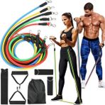 K-yonlineticaret Full Body Antrenman Için Kapı Arkası Spor Bandı ve Aksesuar Seti - KY002K-6QOR09 - Çok Renkli