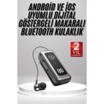 K-Yonlineticaret Makaralı Kulaklık Sd Kart Girişli Dijital Göstergeli Kablolu Bluetooth Kulaklık