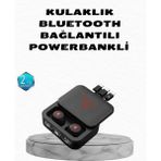 K-Yonlineticaret Powerbank Özellikli Bluetooth Kablosuz Kulaklık – Dokunmatik Kontrol, Uzun Pil Ömrü