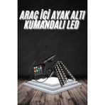 K-Yonlineticaret Rgb Işıklı Araç Içi Aydınlatma Kumandalı 12'li LED Işık Renk Değiştirebilen