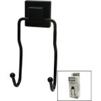 K-yonlineticaret Siyah - 2li Metal Sarkık Askı Kare Güçlü Yapışkanlı 8X9X19CM (5501) - Standart