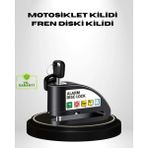 K-Yonlineticaret Titreşim Sensörlü Alarmlı Motosiklet Disk Kilidi 14MM Çelik Çift Kilitleme
