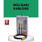 K-Yonlineticaret Yüksek Hızlı 65W Güç Çıkışlı Çoklu Cihaz Uyumlu Şarj Kablosu