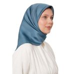 K.Zümrüt Çift Taraflı Twill İpek Eşarp
