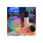 K12 Taşınabilir Kablosuz Çocuk Ve Yetişkin Karaoke Bluetooth Hoparlör Ve Mini Mikrofon Seti
