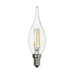K2 K2LED KES498 4W E14 LED Flamanlı Kıvrık Buji Ampul - Beyaz