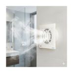 K2 KSP100 Q100 15W Beyaz Banyo Duvar Baca Aspiratörü Yüksek Emiş Gücü ile Kolay Montaj