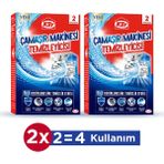K2r Çamaşır Makinesi Temizleyicisi 75 gr 2'li Set Derinlemesine Temizlik Etkisi ile Hijyen Sağlar