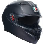 K3 Motosiklet Kaskı Mono Kapalı Kask Matt Black M | Pinlock