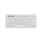 K380S, Pebble Keys 2, Beyaz, 920-011860, Bluetooth, Türkçe, Q, Multimedya, Mini Klavye