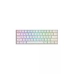 K530 Pro Draconic Türkçe Q 60% Kompakt Kablosuz - Bluetooth 2.4G Brown Switch Mekanik Beyaz Klavye