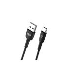 K601 Safe Usb - İph Lightning 3A Data Ve Şarj Kablosu 1Mt Siyah
