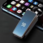 K67 Makaralı Bluetooth Kulaklık Yaka Askılıklı 2 Telefon Bağlanır 20 Dakikada Şarj Olur LCD Şarj Göstergesi (Siyah)