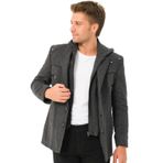 K7532 DEWBERRY ERKEK KABAN-DİAGONAL ANTRASIT