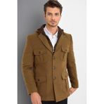 K7538 Dewberry Erkek Kaban-Düz Camel - 2XL