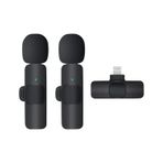 K9 Kablosuz Yaka Mikrofonu Lightning 2 Li Mini Mikrofon Youtube Tik Tok 2 Adet